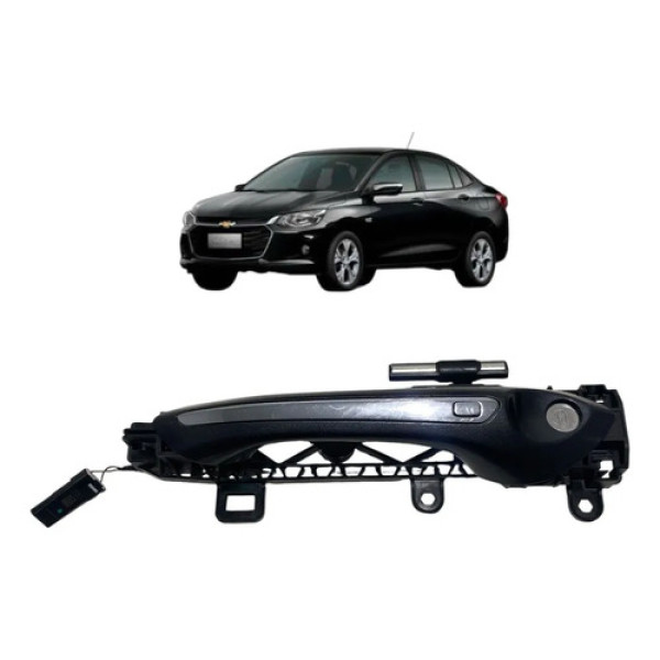 Maçaneta Externa Dianteira Esquerda Gm Onix Plus 2023 Cinza Dianteira