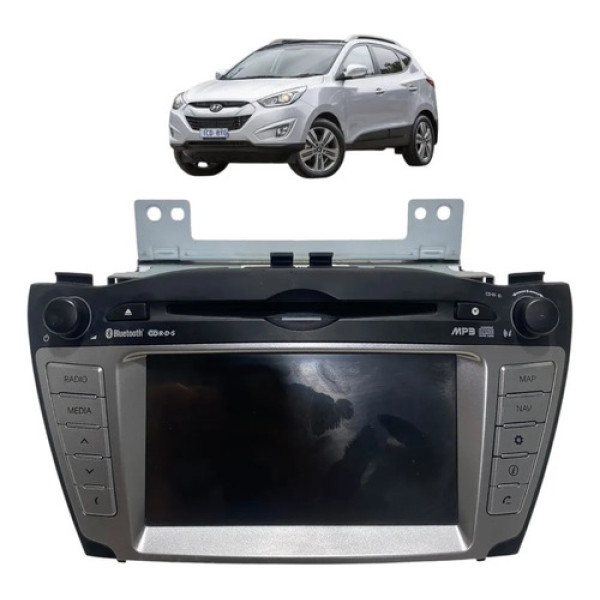 Rádio (tela Queimada) Hyundai Ix35 2015  Lan8929ehlm Cinza-escuro