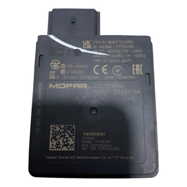 Módulo Sensor Ponto Cego Jeep Commander 2025 52243764