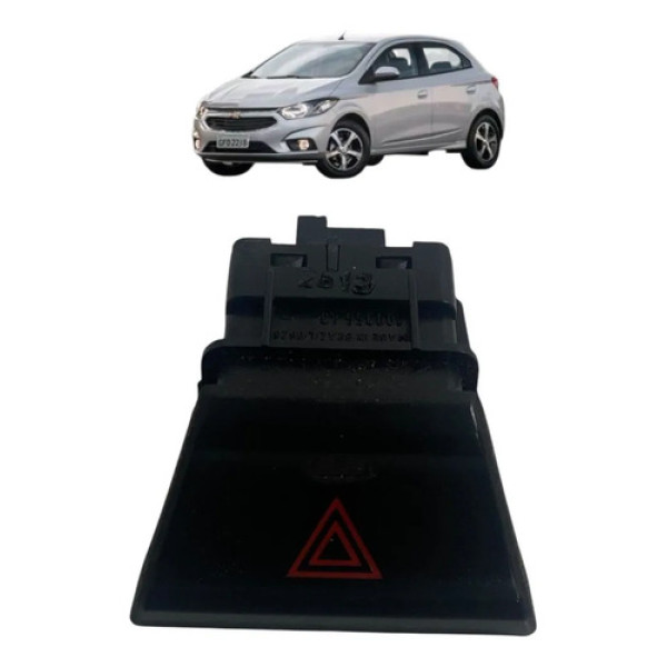 Botão Comando Alerta Gm Onix/prisma 2018  52046393 Preto