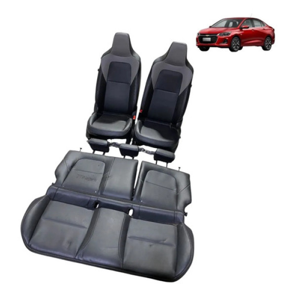 Jogo Banco De Couro Gm Onix Plus Sedan 2023 Cinza