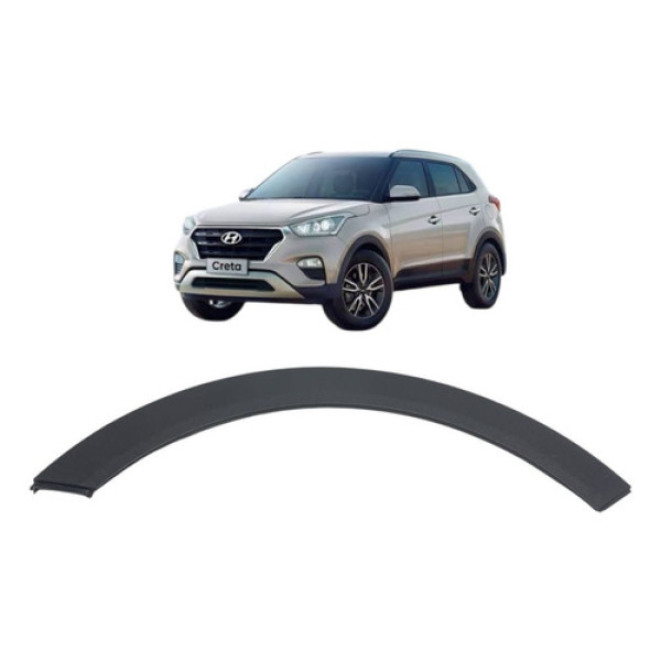 Moldura Paralama Tras Esquerdo Hyundai Creta 2018 87741m4000 Preto