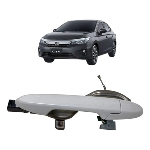 Maçaneta Externa Traseira Direita Honda City 2022 Branco Traseira