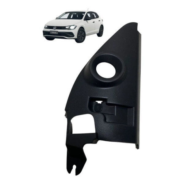Moldura Int Retrovisor Direito Vw Polo Track 2025 6ea837973d Preto
