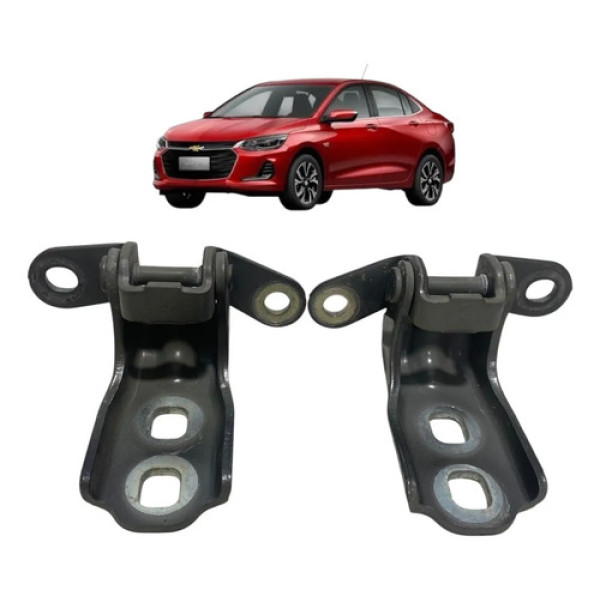 Par Dobradiça Porta Dianteira Direita Gm Onix Plus 2023