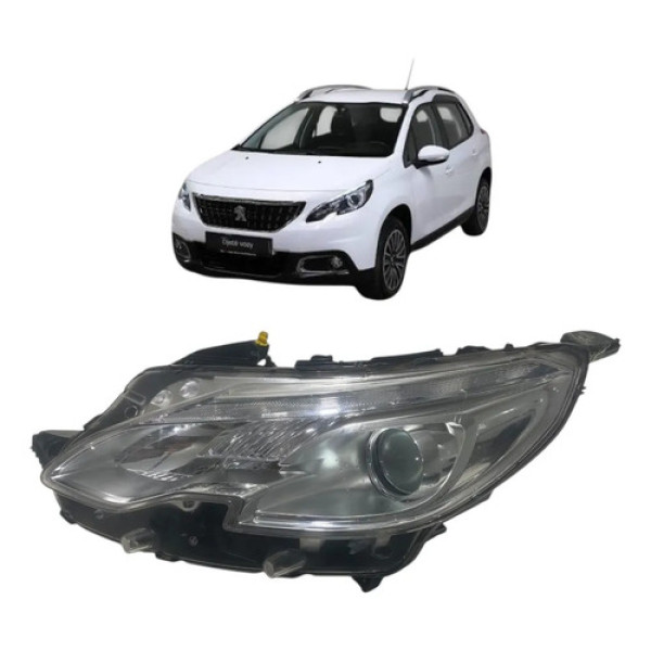 Farol Esquerdo Peugeot 2008 2020 9826286680  P/ Recuperar Esquerdo/motorista