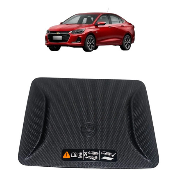 Moldura Carregador Indução Console Gm Onix 2023 26290694 Cinza