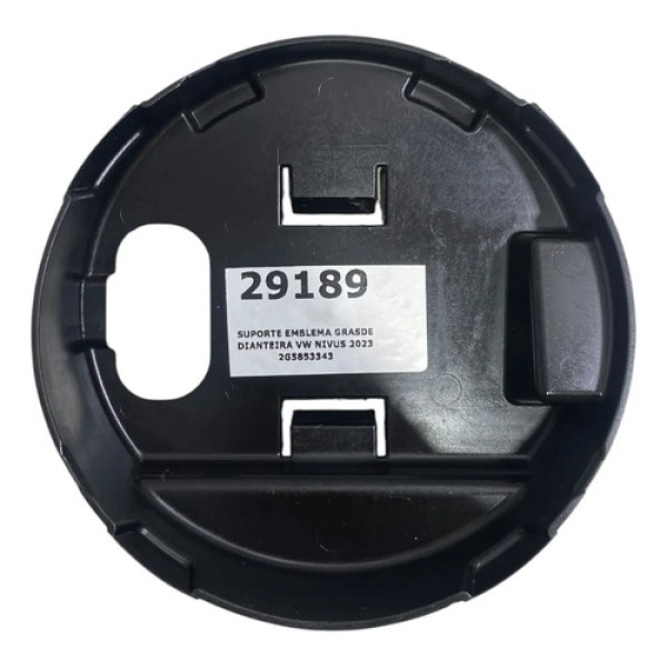 Suporte Emblema Grade Dianteira Vw Nivus 2023 2g5853343 Cinza