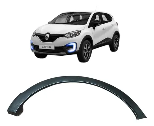 Moldura Paralama Traseiro Esquerdo Renault Captur 2018 Cinza