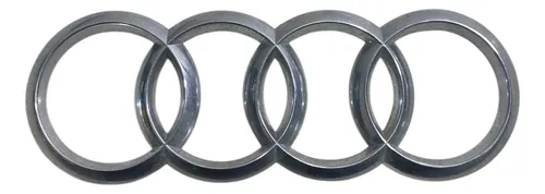 Emblema Tampa Traseira Audi  Cinza-escuro