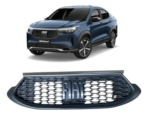 Grade Parachoque Dianteiro Fiat Fastback Audace 2023 Cinza Fosco