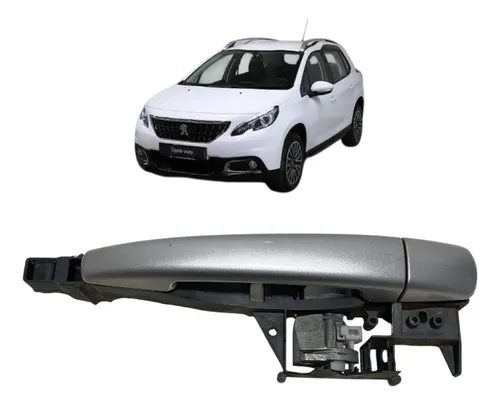 Maçaneta Externa Porta Dianteira Direita Peugeot 2008 2020 Prata Dianteira