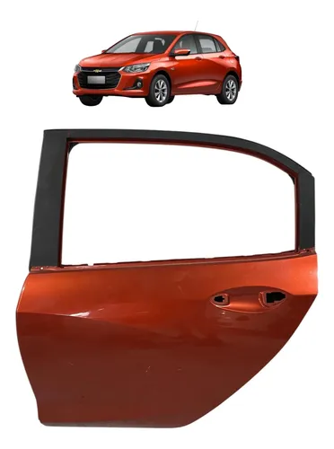 Porta Traseira Esquerda Gm Onix Turbo 2020 Traseira Esquerdo Laranja
