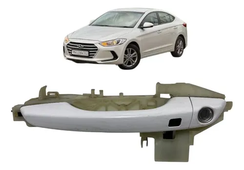 Maçaneta Externa Dianteira Esquerda Hyundai Elantra 2017 Branco Dianteira
